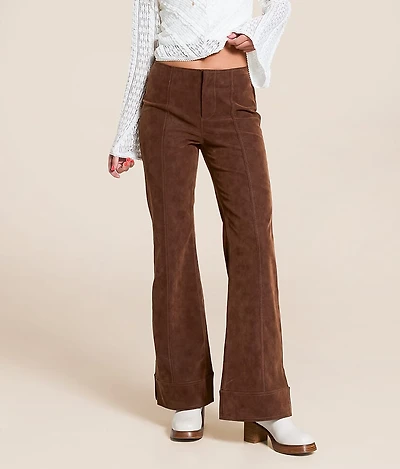Glow Up Faux Suede Pants