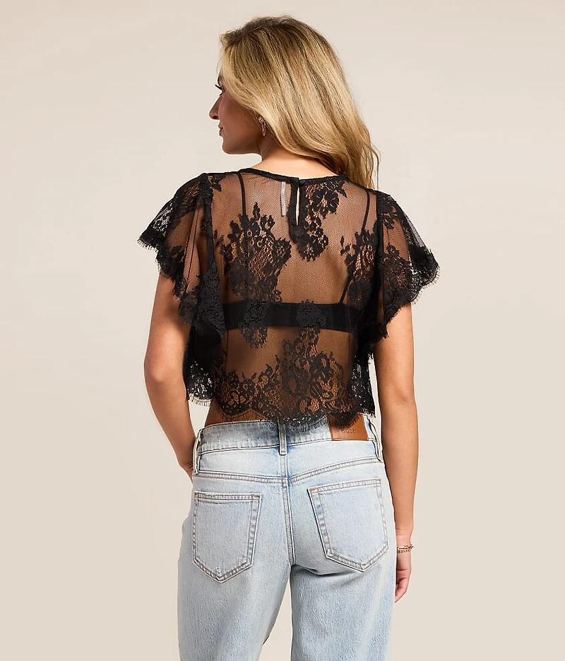 Lunar Ash Lace Top