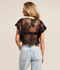 Lunar Ash Lace Top