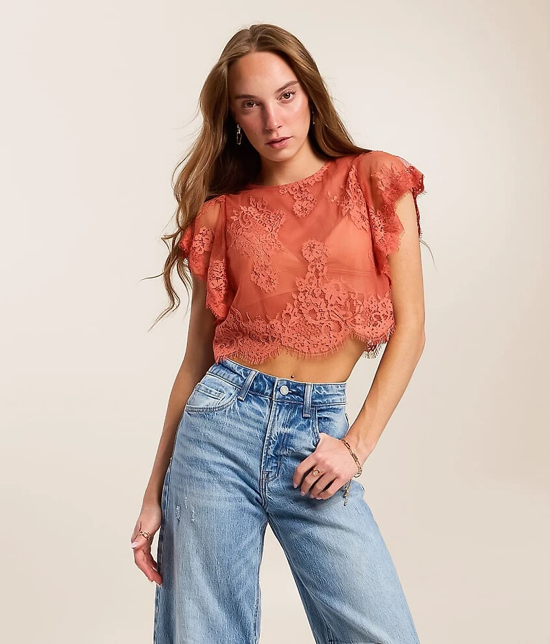 Lunar Ash Lace Top