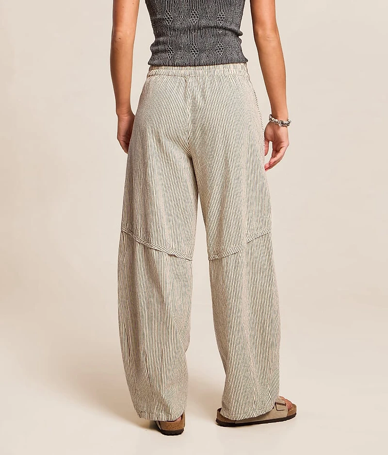 Something Good Striped Barrel Pant