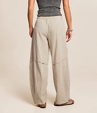 Something Good Striped Barrel Pant