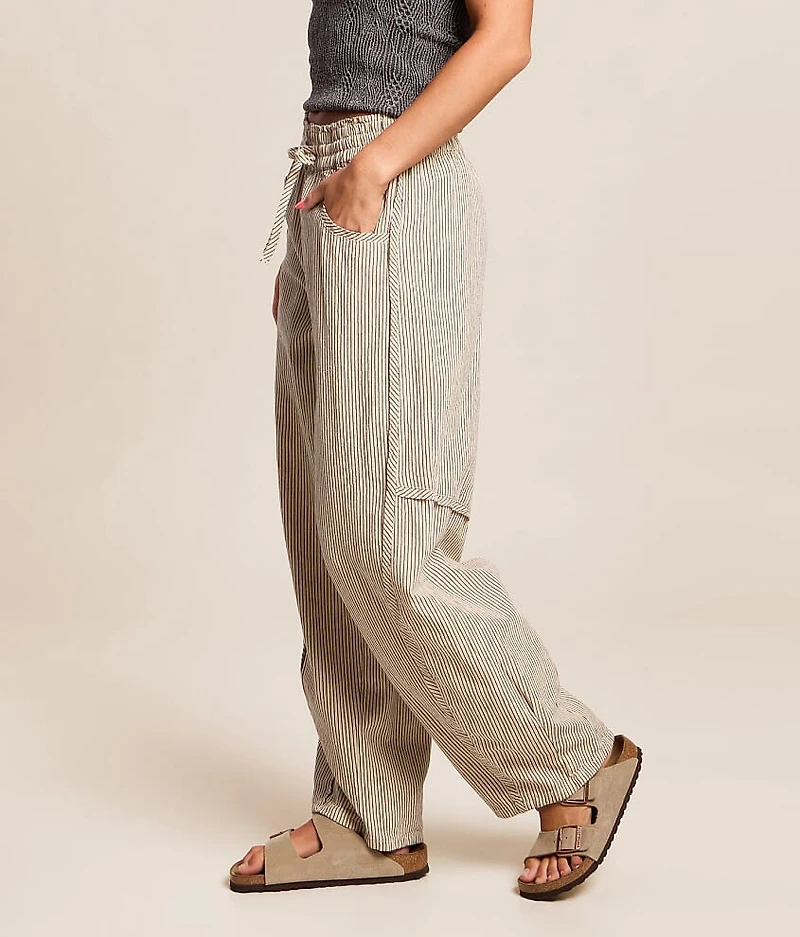 Something Good Striped Barrel Pant