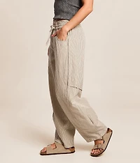 Something Good Striped Barrel Pant