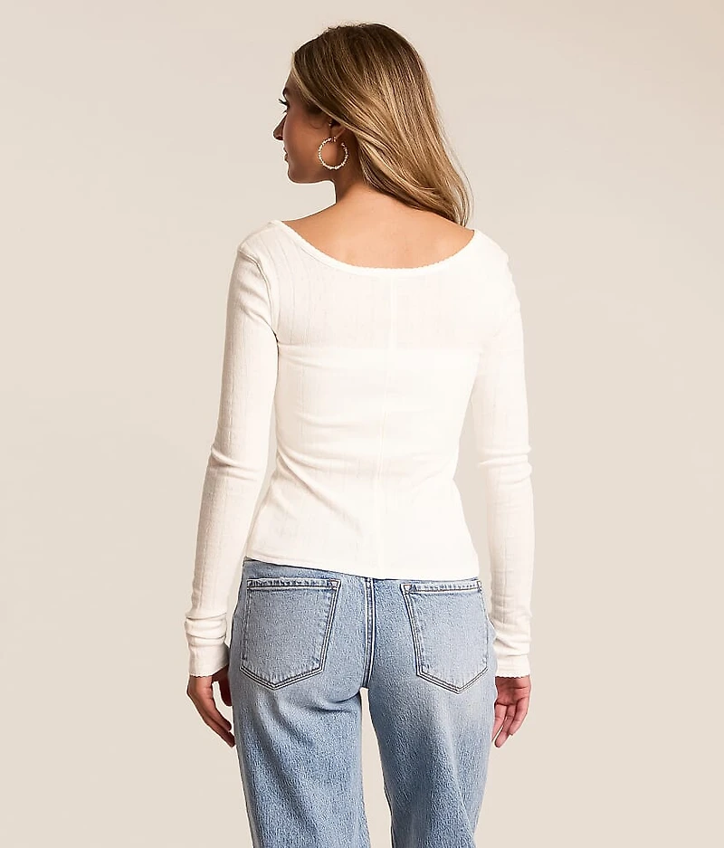 End Game Pointelle Top