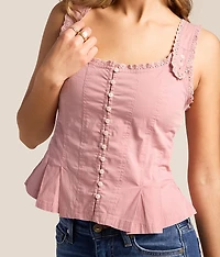 Bridgette Corset Cropped Tank Top