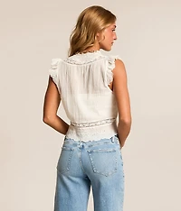 Day Dreamer Eyelet Tank Top