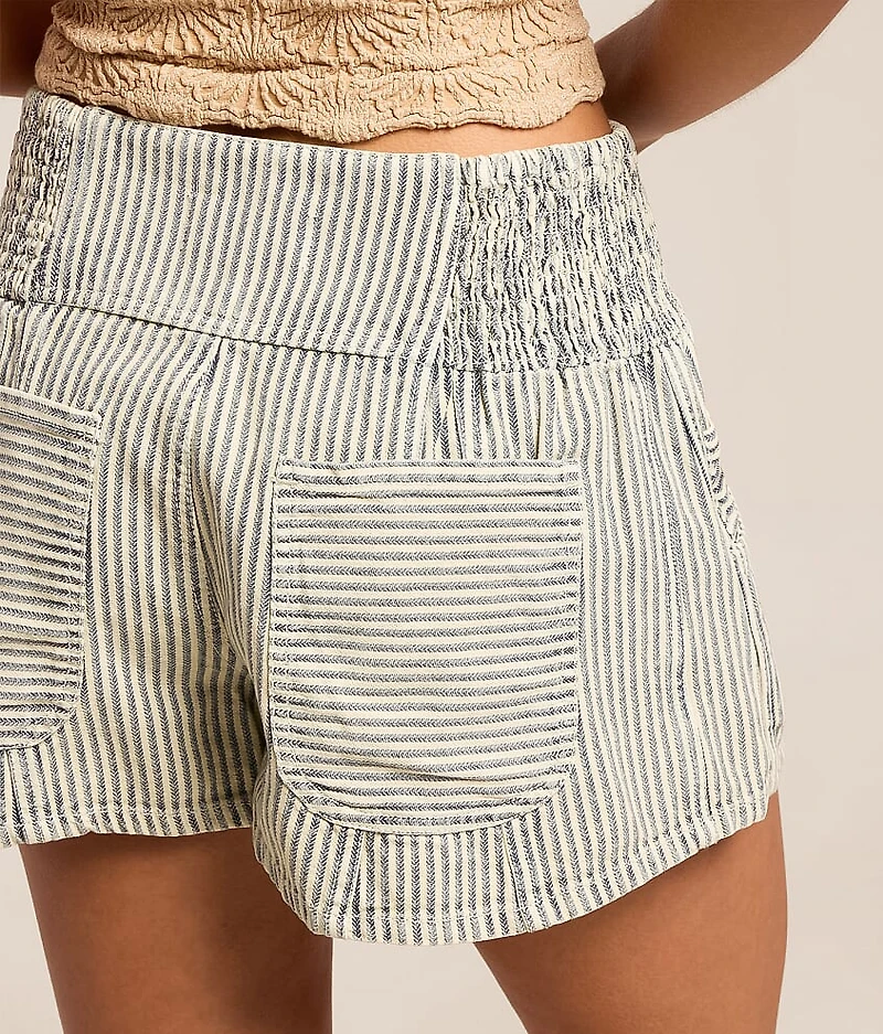 Luna Railroad Striped Pull-On Short