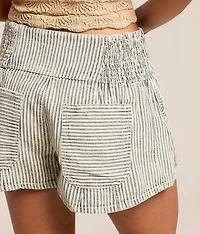 Luna Railroad Striped Pull-On Short