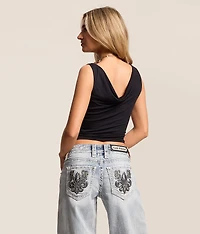 We're Going Out Cropped Tank Top