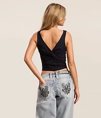 We're Going Out Cropped Tank Top