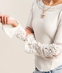 Amber Lace Top