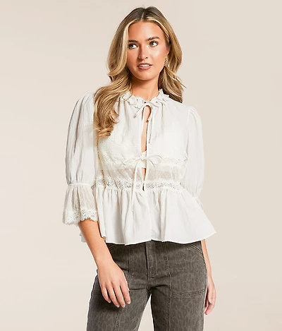 Forever Young Peplum Top