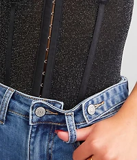 Shimmer Night Rhythm Corset Bodysuit