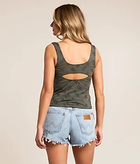 Full Bloom Eyelet Tank Top