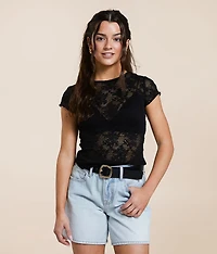 Free People Ready To Go Lace Top