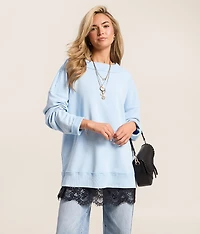 Meet Me The Middle Mini Slip Skirt