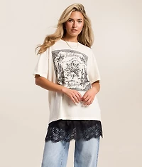 Meet Me The Middle Mini Slip Skirt