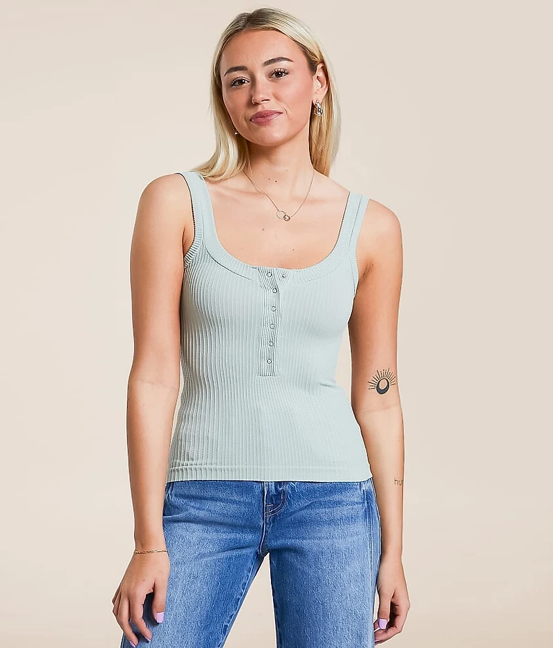 Clean Lines Henley Tank Top