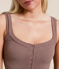 Clean Lines Henley Tank Top
