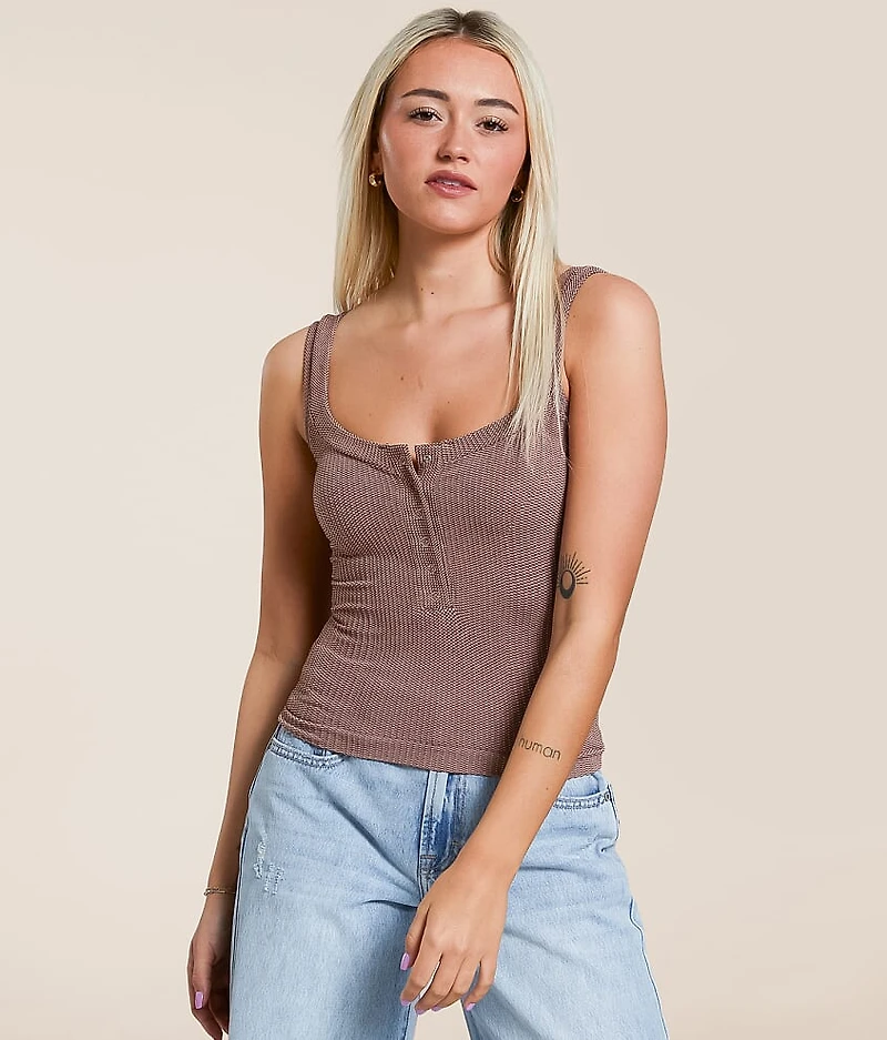 Clean Lines Henley Tank Top