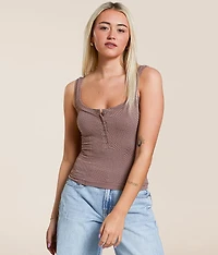 Clean Lines Henley Tank Top
