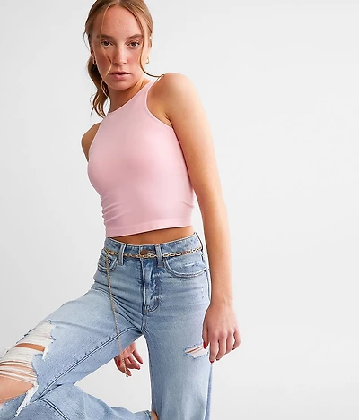 Clean Lines Cropped Cami Tank Top