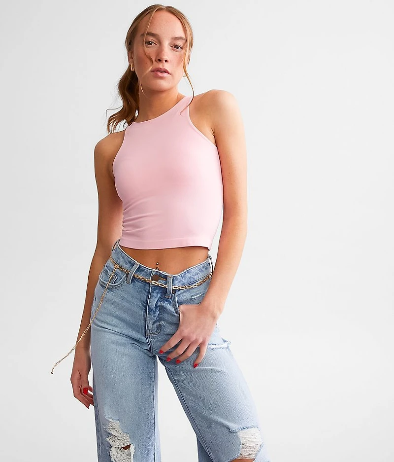 Clean Lines Cropped Cami Tank Top
