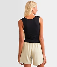 Clean Lines Cropped Muscle Cami Tank Top