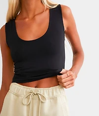 Clean Lines Cropped Muscle Cami Tank Top