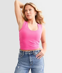 Clean Lines Cropped Muscle Cami Tank Top