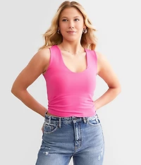 Clean Lines Cropped Muscle Cami Tank Top