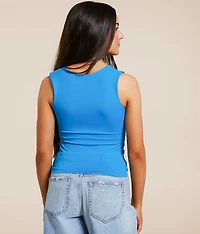Clean Lines Cropped Muscle Cami Tank Top
