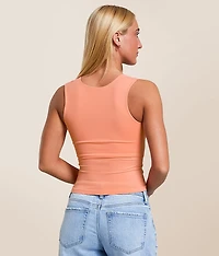 Clean Lines Cropped Muscle Cami Tank Top
