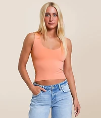 Clean Lines Cropped Muscle Cami Tank Top