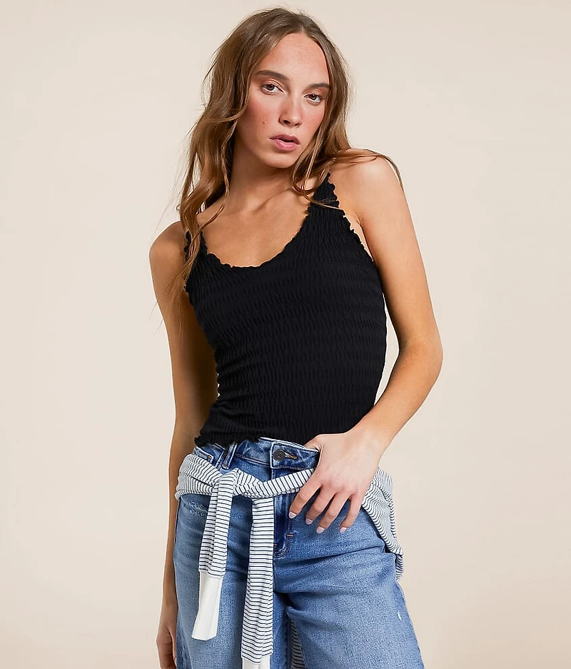 Pucker Up Seamless Textured Tank Top