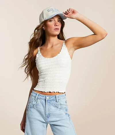 Free People Pucker Up Seamless Textured Tank Top