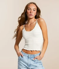 Pucker Up Seamless Textured Tank Top