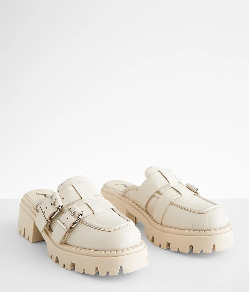 Lyra Leather Mule Loafer Shoe