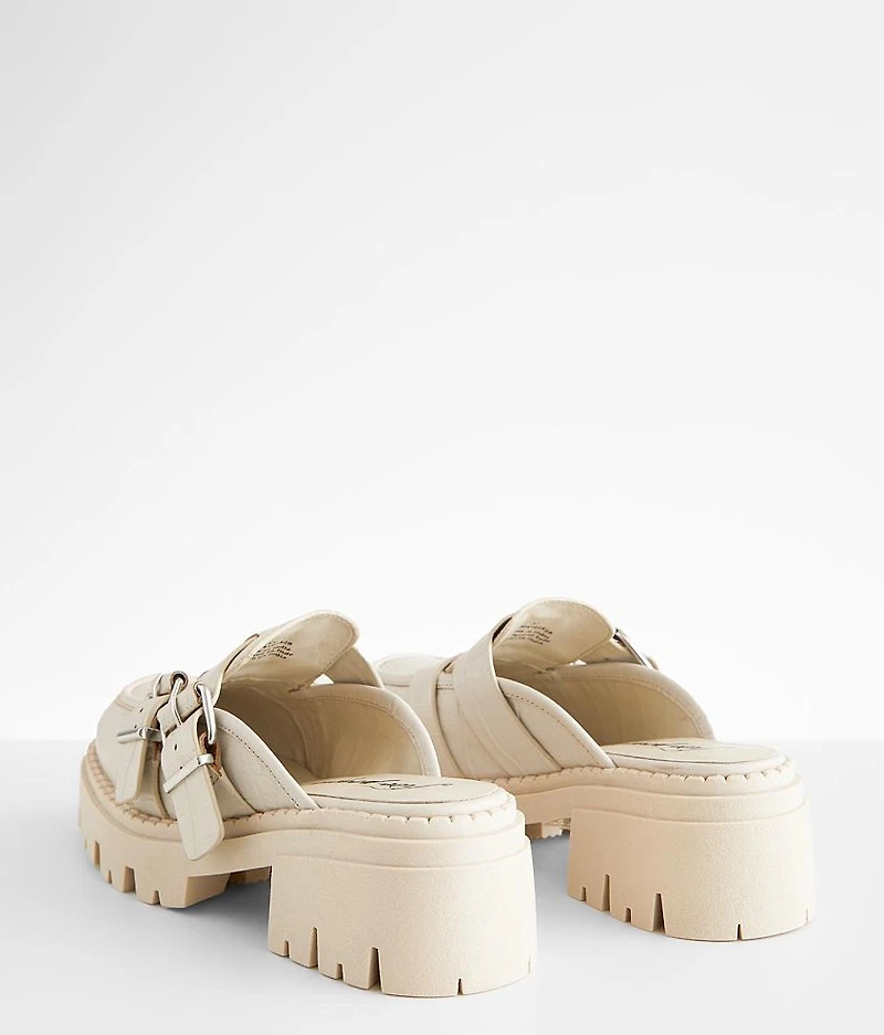 Lyra Leather Mule Loafer Shoe