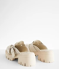 Lyra Leather Mule Loafer Shoe