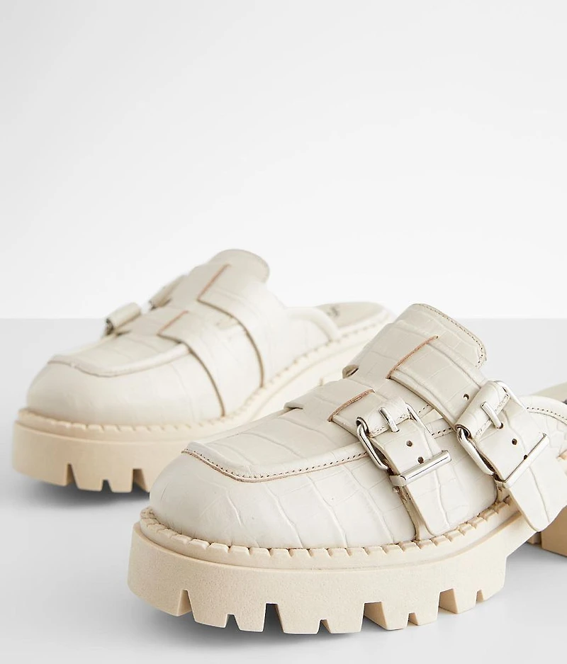 Lyra Leather Mule Loafer Shoe