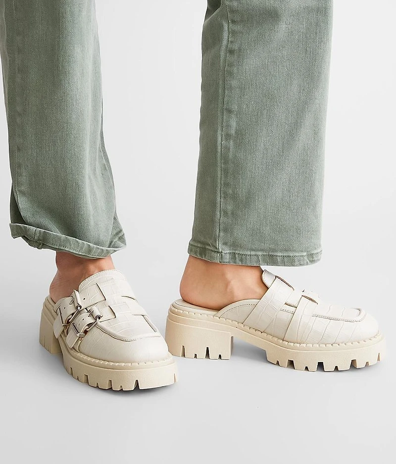 Lyra Leather Mule Loafer Shoe