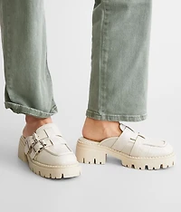 Lyra Leather Mule Loafer Shoe