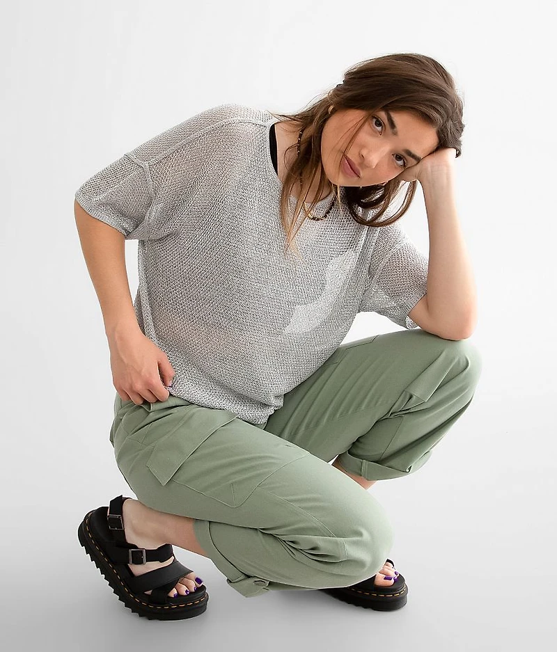 Textured Metallic Top