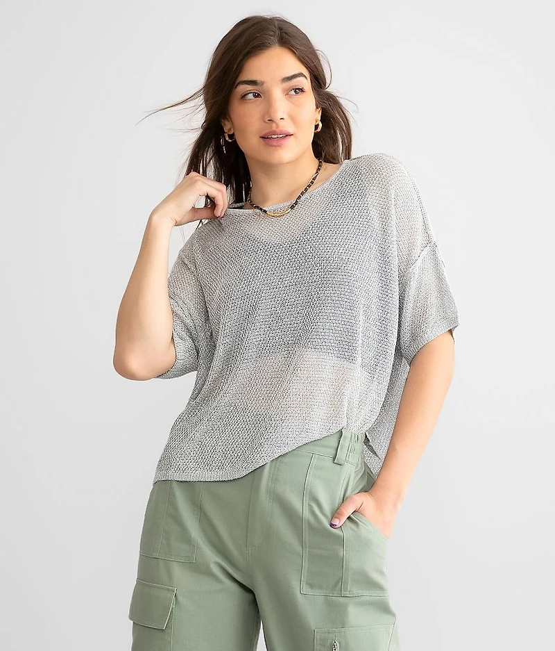 Textured Metallic Top