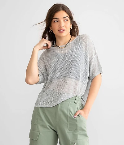 Textured Metallic Top