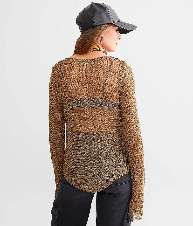 Textured Metallic Top