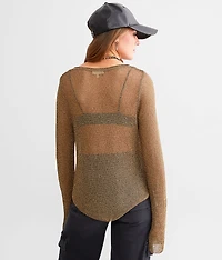 Textured Metallic Top