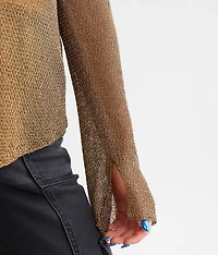 Textured Metallic Top